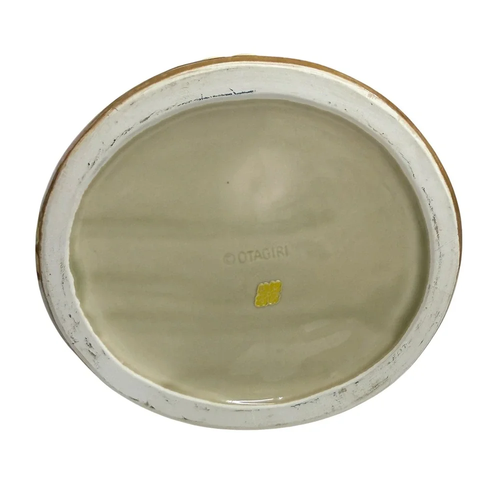 Otagiri Cookie Jar Grandmother Prairie Woman Brown Cream Good‎ Vintage